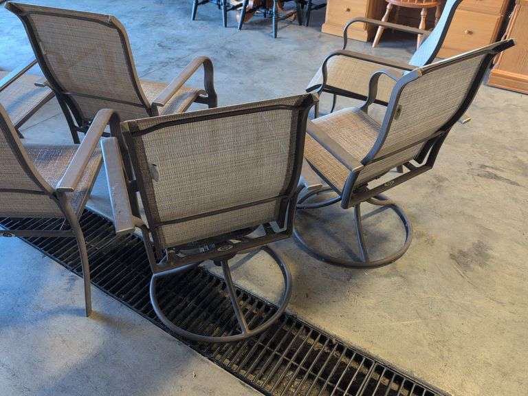 (6) Hampton Bay outdoor patio chairs