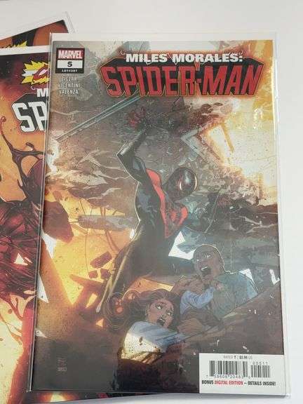 (6) Marvel Miles Morales Spiderman Comics (#’s 3, 4, 5, 6, 7, and 11)