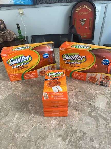 Swiffer Carpet Flick With 72 Refill Cartridges