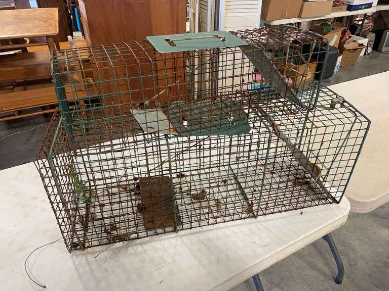 (2) live animal traps