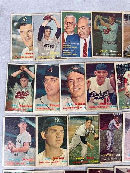 1957 Topps 42 Card Lower Grade Lot - Some Wrinkles