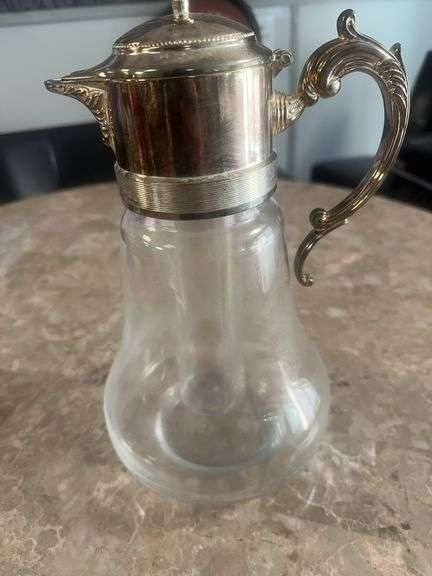 Vintage Ice Water Pitcher 12”