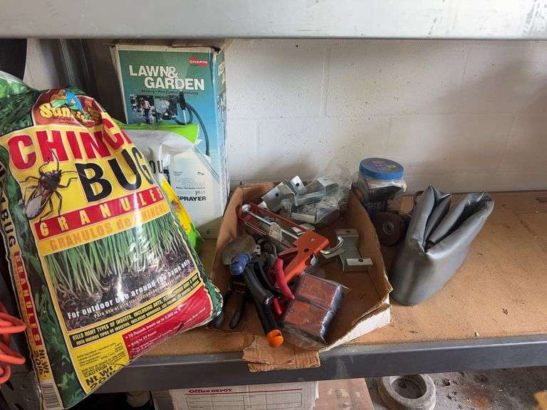 Gardening Supplies, Sprayer, Handheld Tools, Misc on shelf
