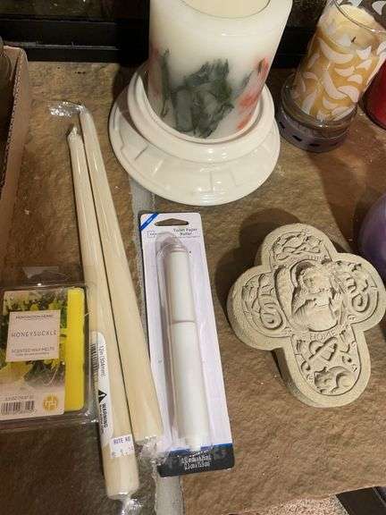 Glass insulators, candles & misc.