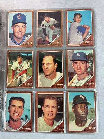 1962 Topps BB 58 Card Lot - Nice - EX-NM
