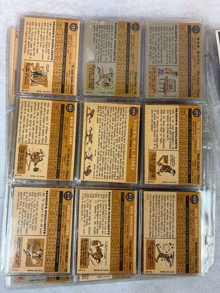 1960 Topps BB 54 Card Lot  EX- to EXMT