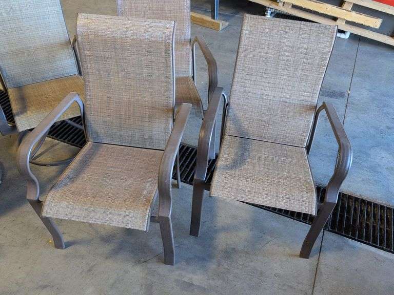 (6) Hampton Bay outdoor patio chairs