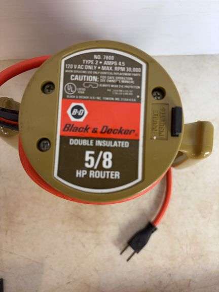 Craftsman jig saw, Black and Decker router, router bits, and trim router