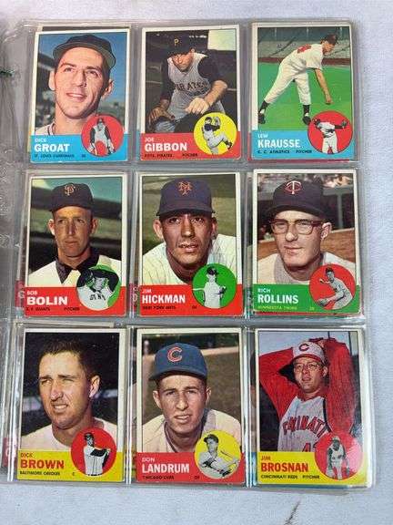 1963 Topps BB 45 Card Lot - Nice - EX- to EXMT