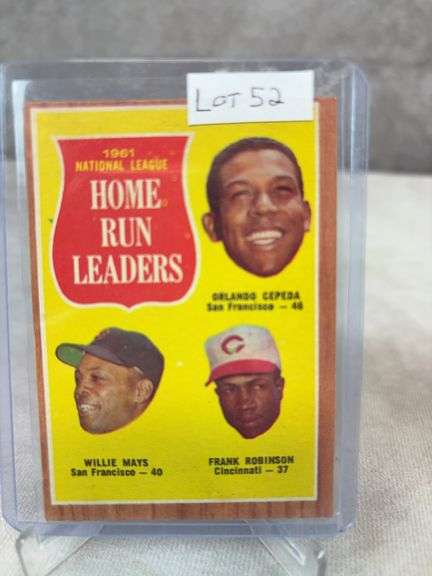 1962 NL Home Run Leaders  #54 - Mays - Robinson - Nice EXMT