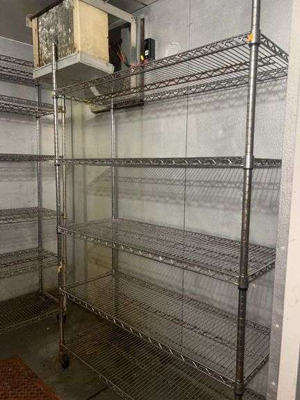 Rolling Metal Shelving Unit (5 Shelves)