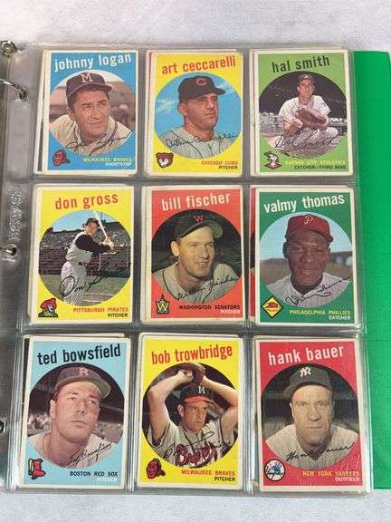 1959 Topps 180+ Card Lower Grade Starter Set With Stars - F to VG