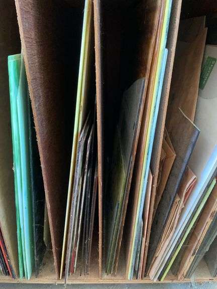 Large amount of stained glass pieces - large pieces are 24x26