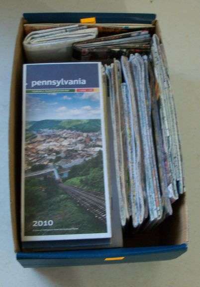BOX OF MAPS