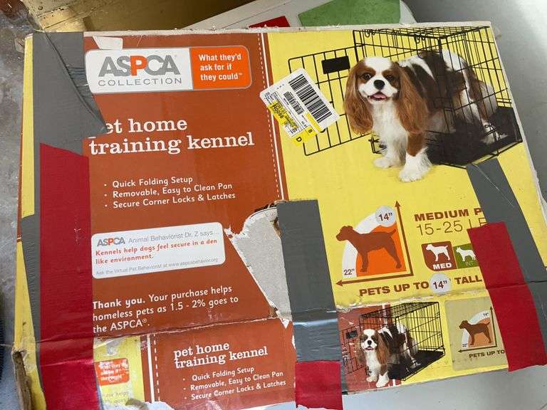 (2) pet home training kennels w/ boxes