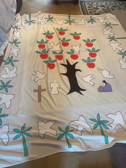 Apple and Dove Religious Quilt