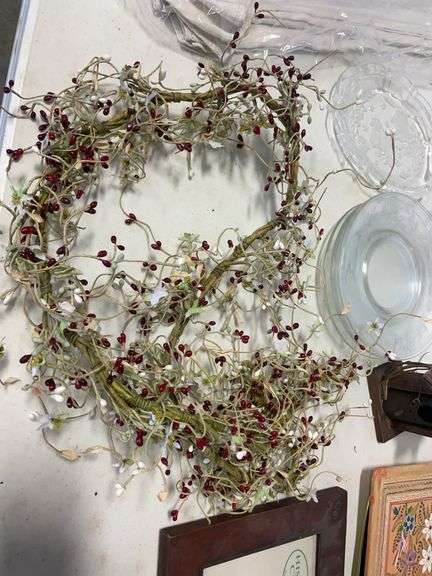 Glass plates, stem glassware, tin plates, and more