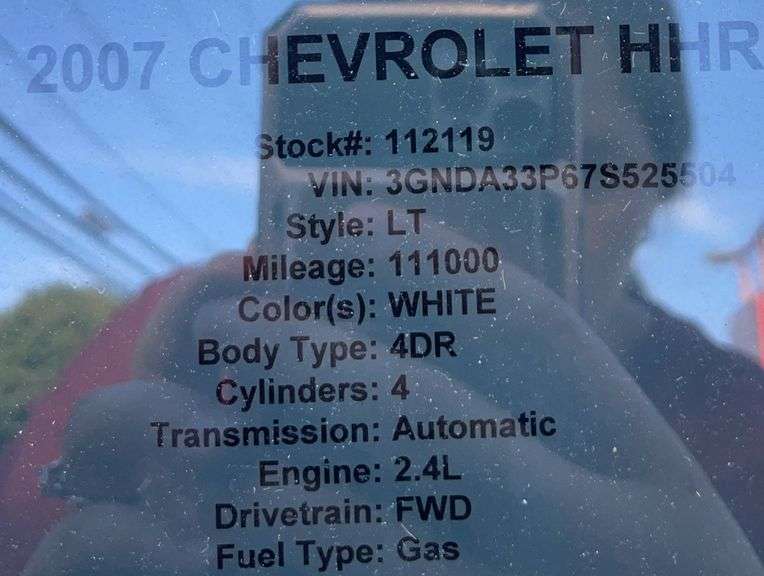 2007 White FWD Chevrolet HHR LT
