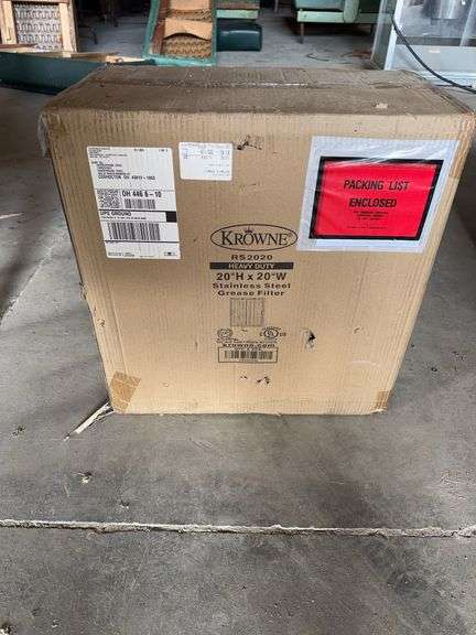 Heavy Duty 20”H 20”W Stainless Steel Grease Filters