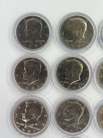 (10) Kennedy Half Dollars (1979-1983)