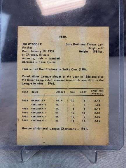 1963 Kahns BB Jim O'Toole - Jerry Lynch