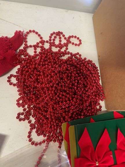 (2) boxes of Christmas items