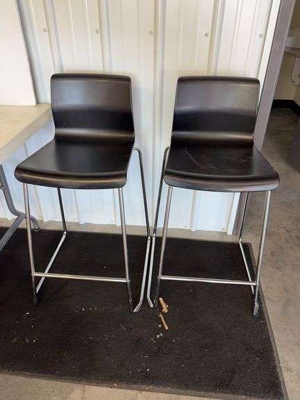 (2) matching Ikea Glenn bar stools
