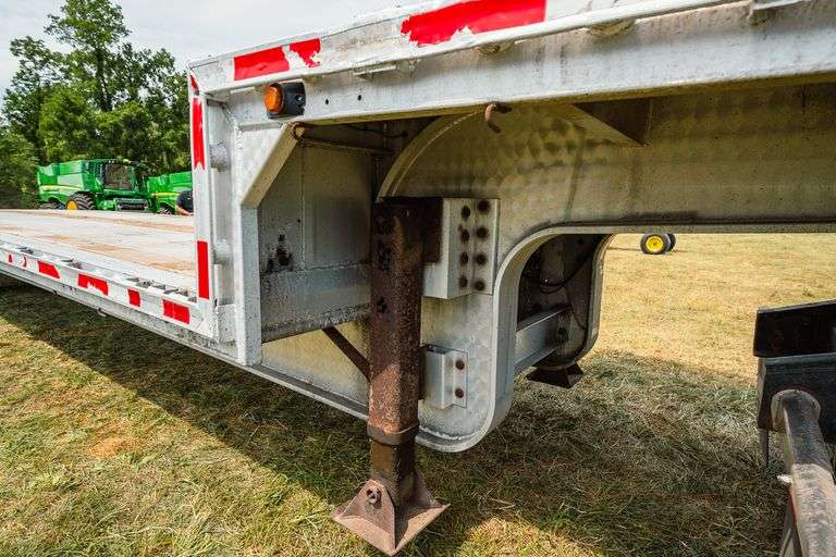 1998 RAVENS 48’ DROP DECK ALUMINUM TRAILER - Kaufman Realty & Auctions