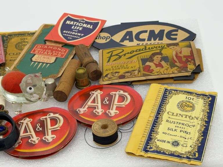 Sewing Items With Antique Sewing Needles