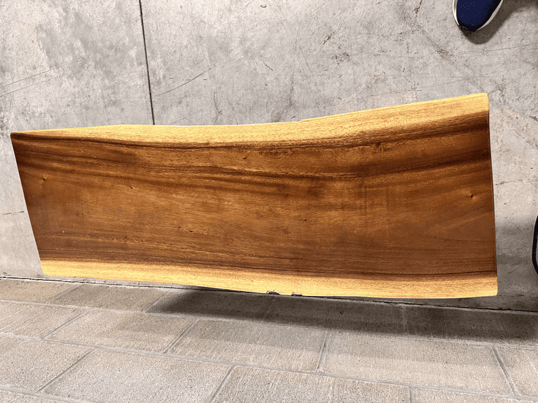 Rectangle Bench 39"x14"x18" Coffee Side Table with Z Metal Legs. See pic for imperfection on the top