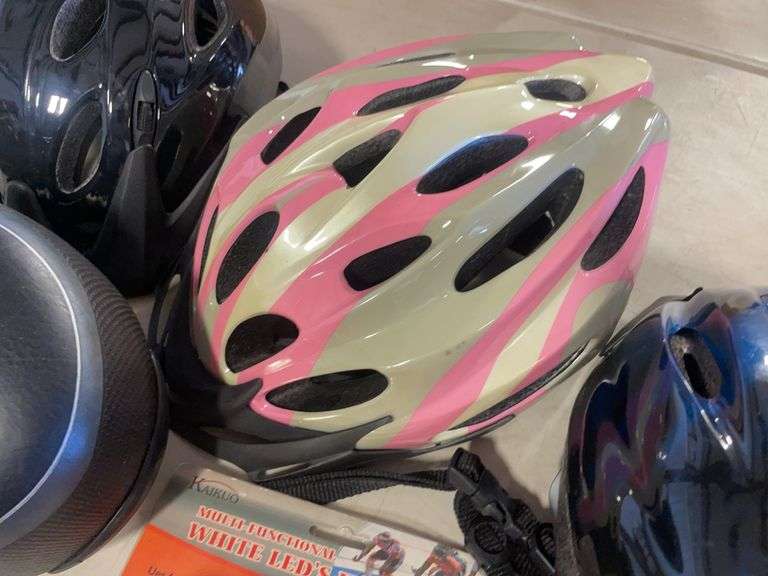 Bicycle helmets, seat, and bicycle parts