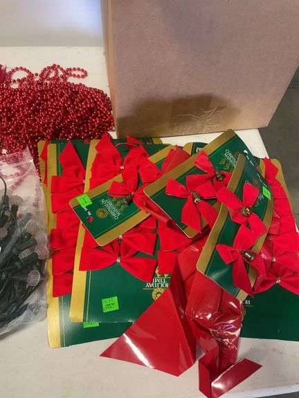 (2) boxes of Christmas items