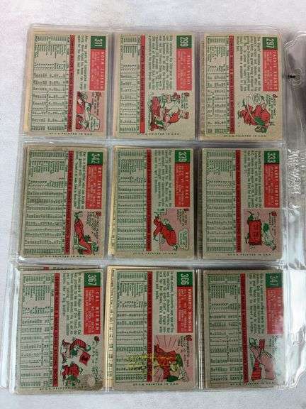 1959 Topps BB 34 Card Lot EX- to EXMT