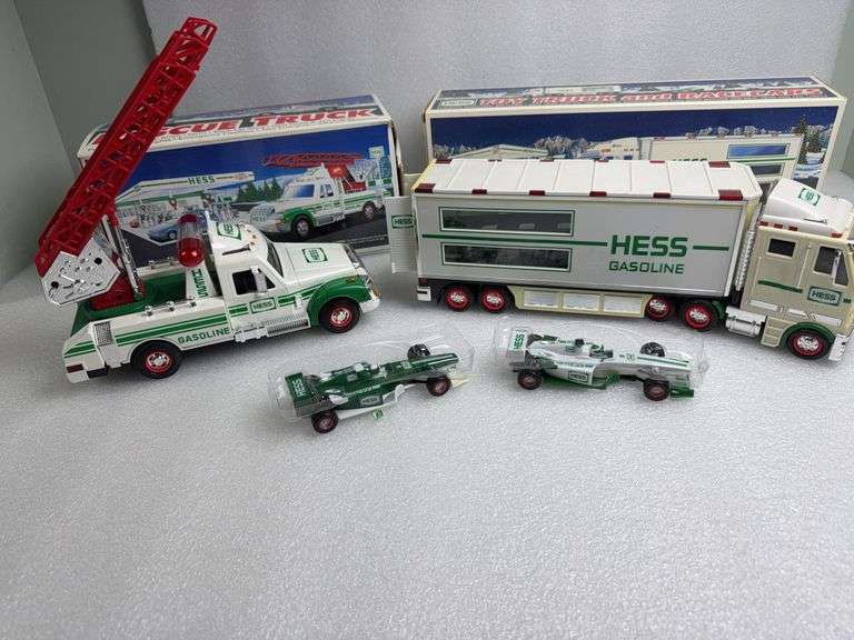 HESS RESCUE TRUCK 1994 (NEW) & HESS TOY TRUCK AND RACERS (NEW) 2003
