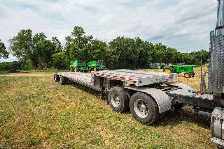 1998 RAVENS 48’ DROP DECK ALUMINUM TRAILER - Kaufman Realty & Auctions
