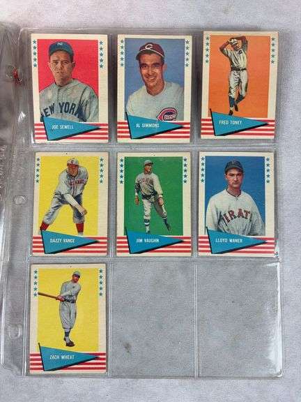1961 Fleer BB 25 Card Lot  Vg - to EXMT - Some Pin Holes