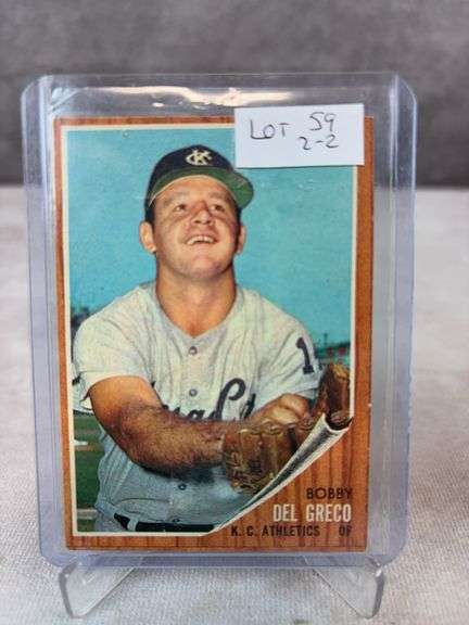 1962 Topps BB 2 Card HI-# Lot - #590 Flood, #548 Del Greco - Botth NM