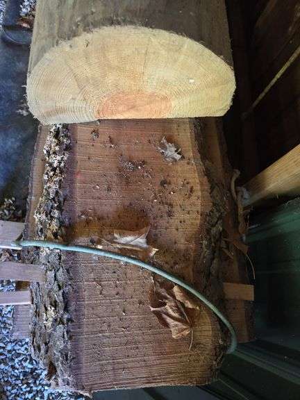 Stack of 7ft long live edge lumber