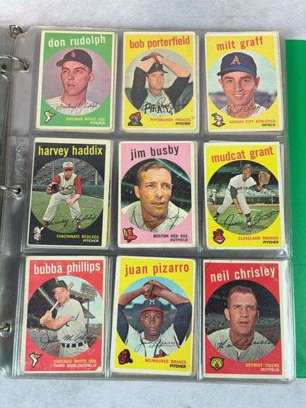 1959 Topps 180+ Card Lower Grade Starter Set With Stars - F to VG