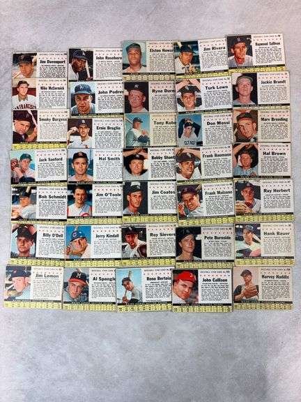 1961 Post BB 35 Card Lot  VG to EXMT
