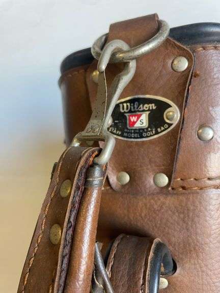 (3) vintage golf bags - Arnold Palmer, Wilson, and St. Andrews