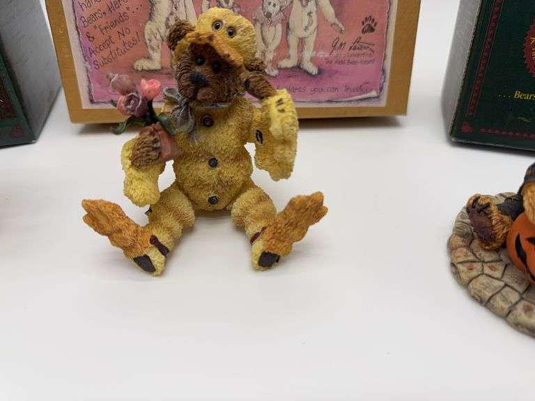 2 Bearstone Bears & 1 Shoe Box Bears (Boyds Bears With Boxes)
