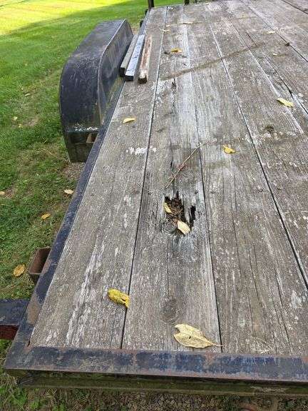 16ft tandem axle bumper hitch trailer