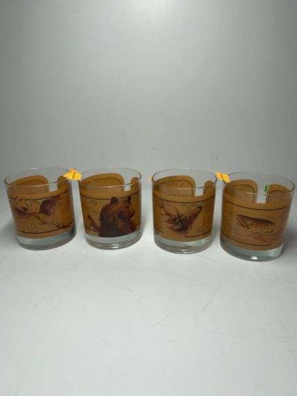 (4) Avon Wildlife Collector Glasses