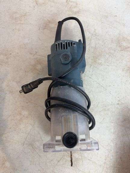 Craftsman jig saw, Black and Decker router, router bits, and trim router