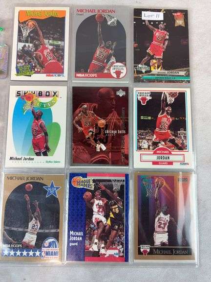 Michael Jordan 18 Card Lot - All Appear NM or Better