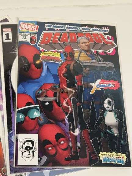 (3) Marvel Deadpool Comics and (3) Marvel Deadpool & Wolverine Comics
