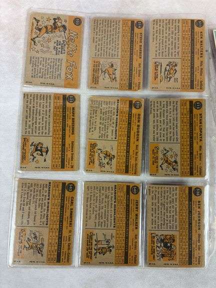 1960 Topps BB Hi-Number 13 Card Lot w/ Fox AS - Lower to Mid Grade