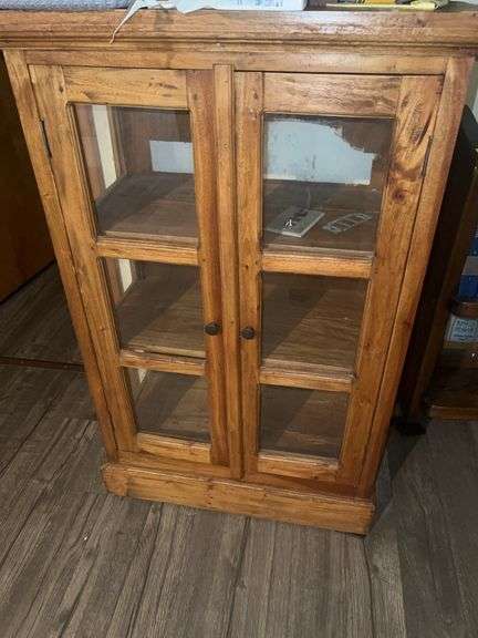 Wooden Glass Curio Cabinet