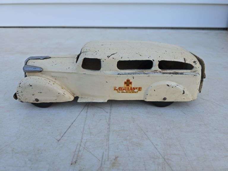 EARLY WYANDOT METAL AMBULANCE